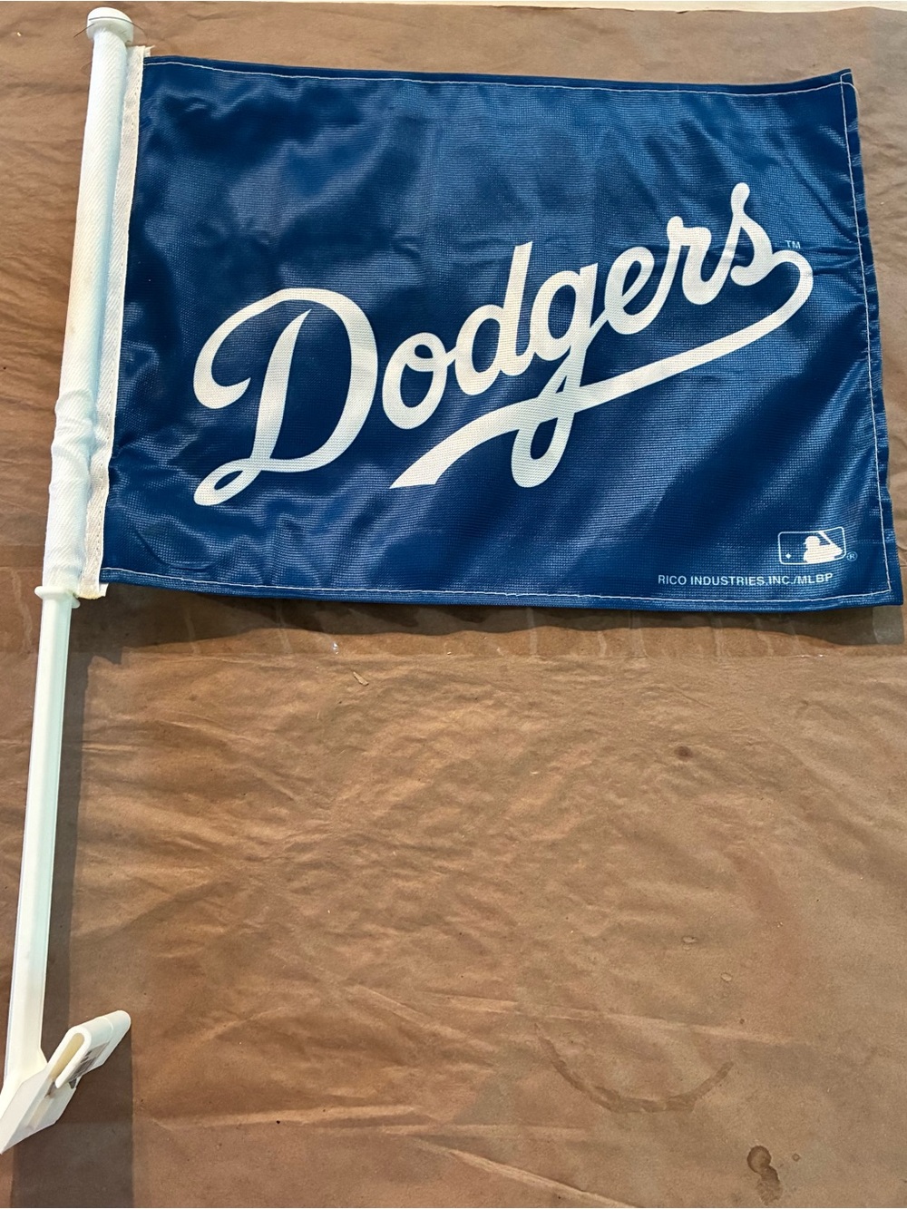 Los Angeles Dodgers Car Flag - Blue and White